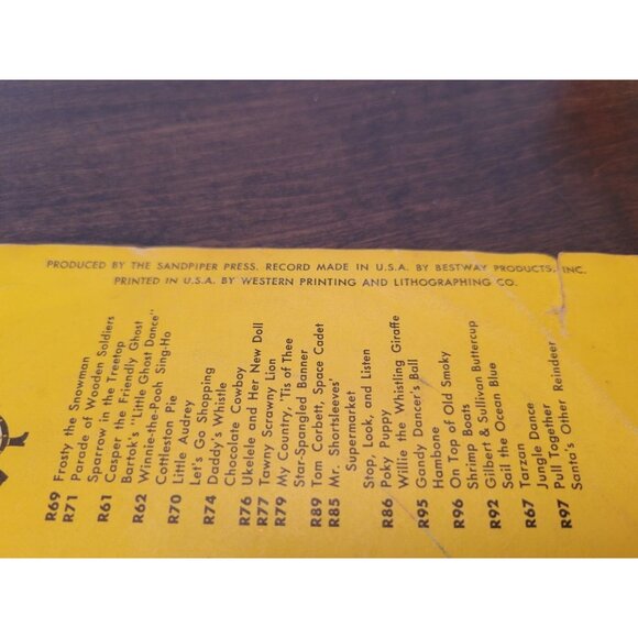 Walt Disneys Peter Pan Vinyl Record Little Golden Records 78 RPM 1952 Theme Song - Picture 3 of 5